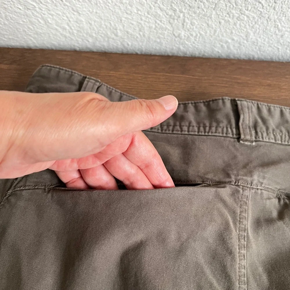The North Face Mens Brown Hiking Pants Size 30 Regular Canvas Outdoor Trousers